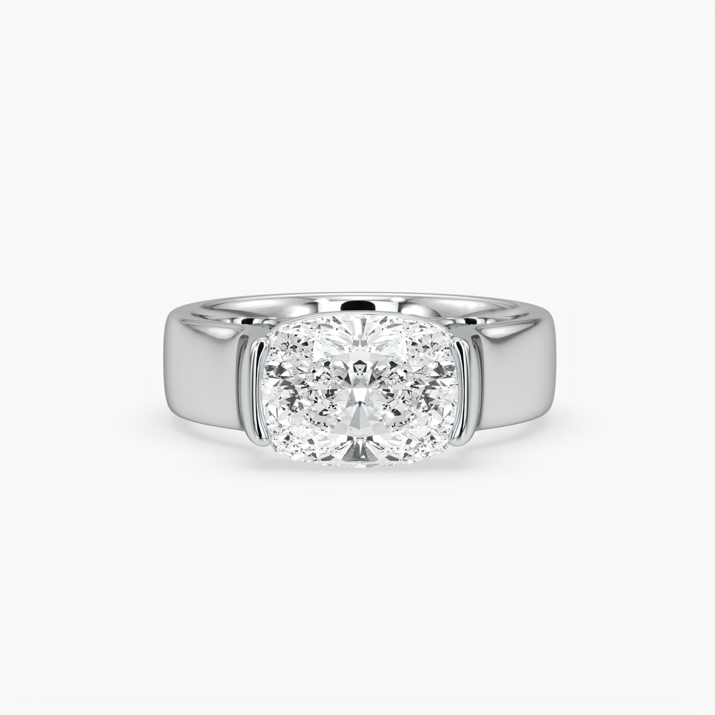 Stevie Elongated Cushion Solitaire