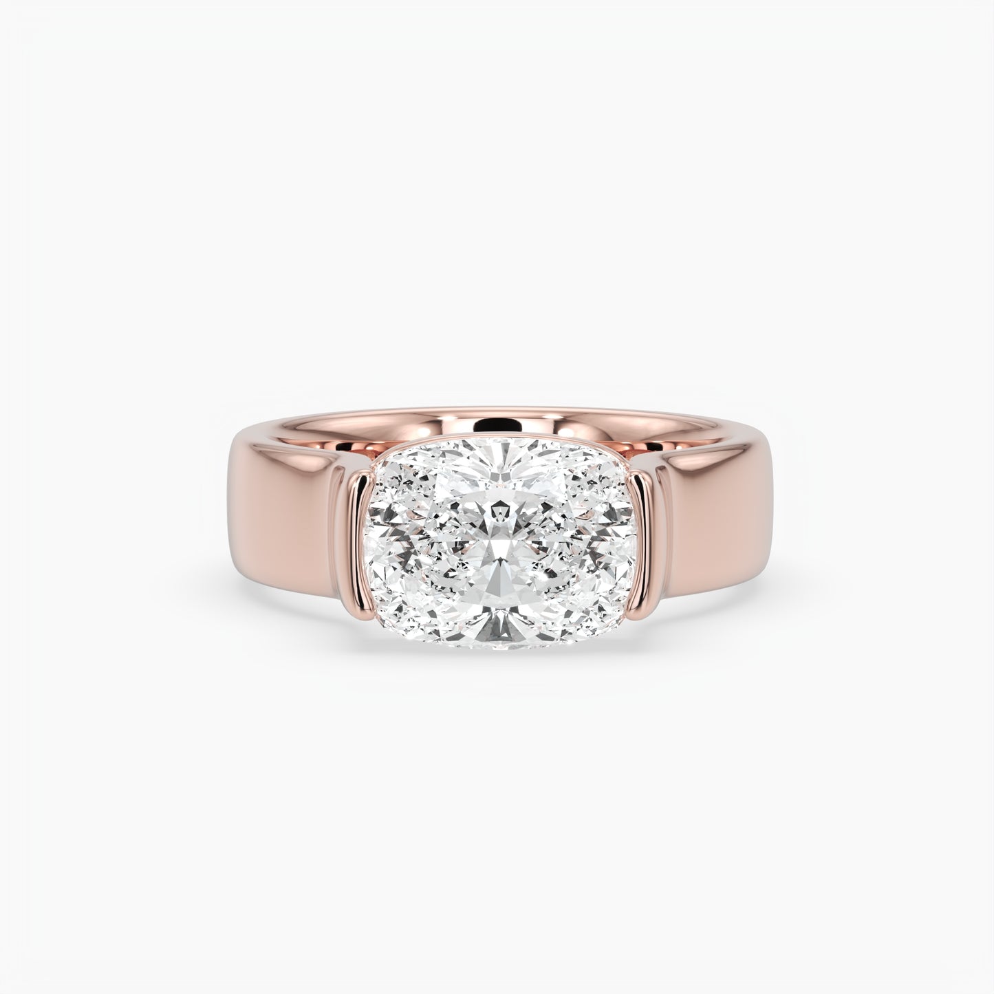 Stevie Elongated Cushion Solitaire