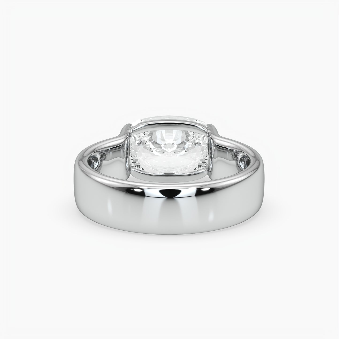 Stevie Elongated Cushion Solitaire