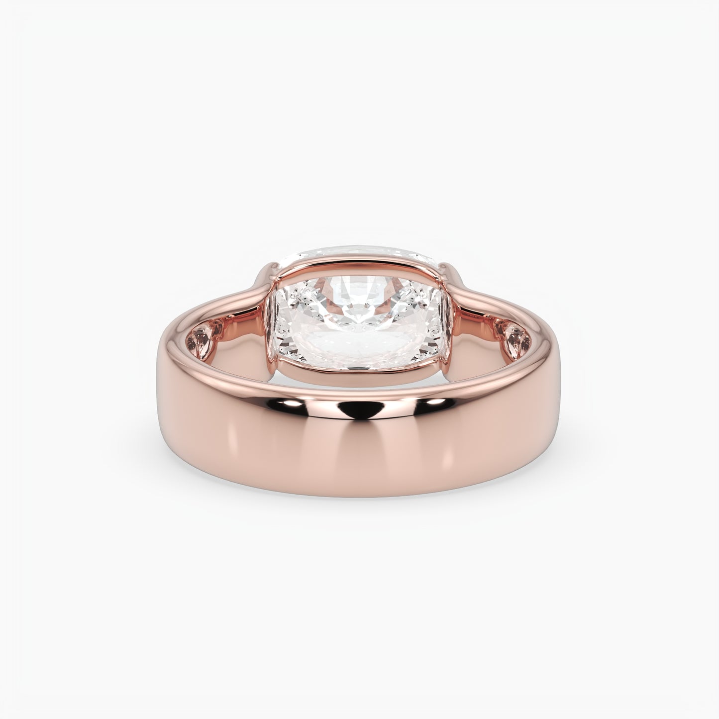 Stevie Elongated Cushion Solitaire