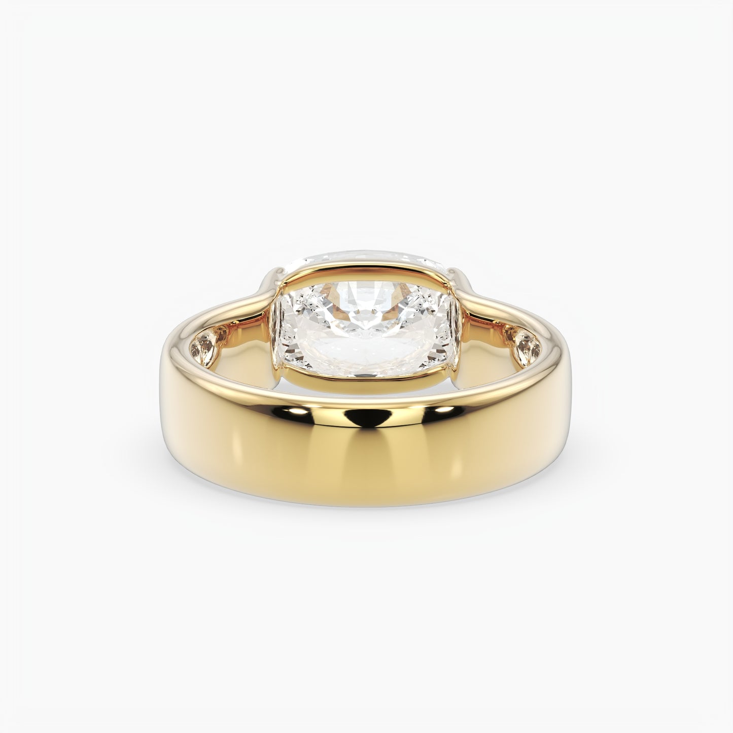 Stevie Elongated Cushion Solitaire