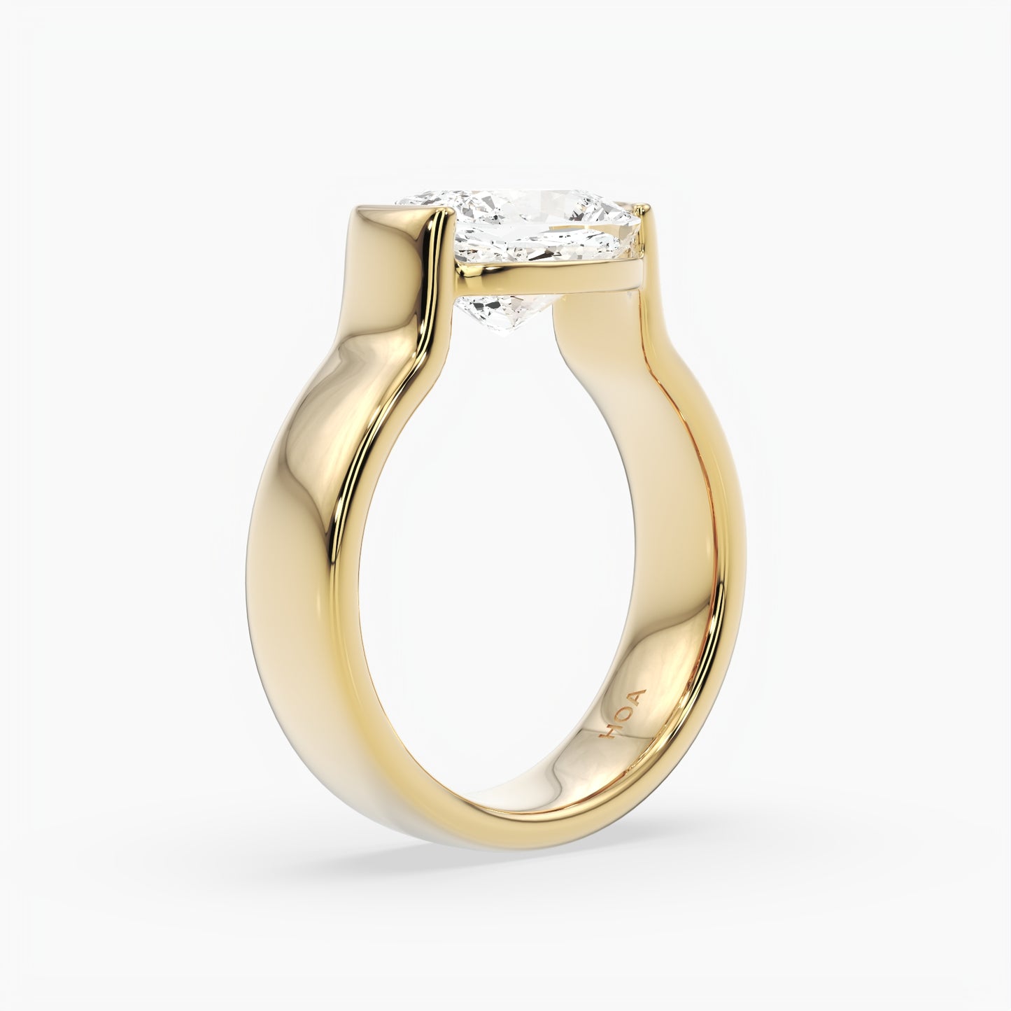 Stevie Elongated Cushion Solitaire