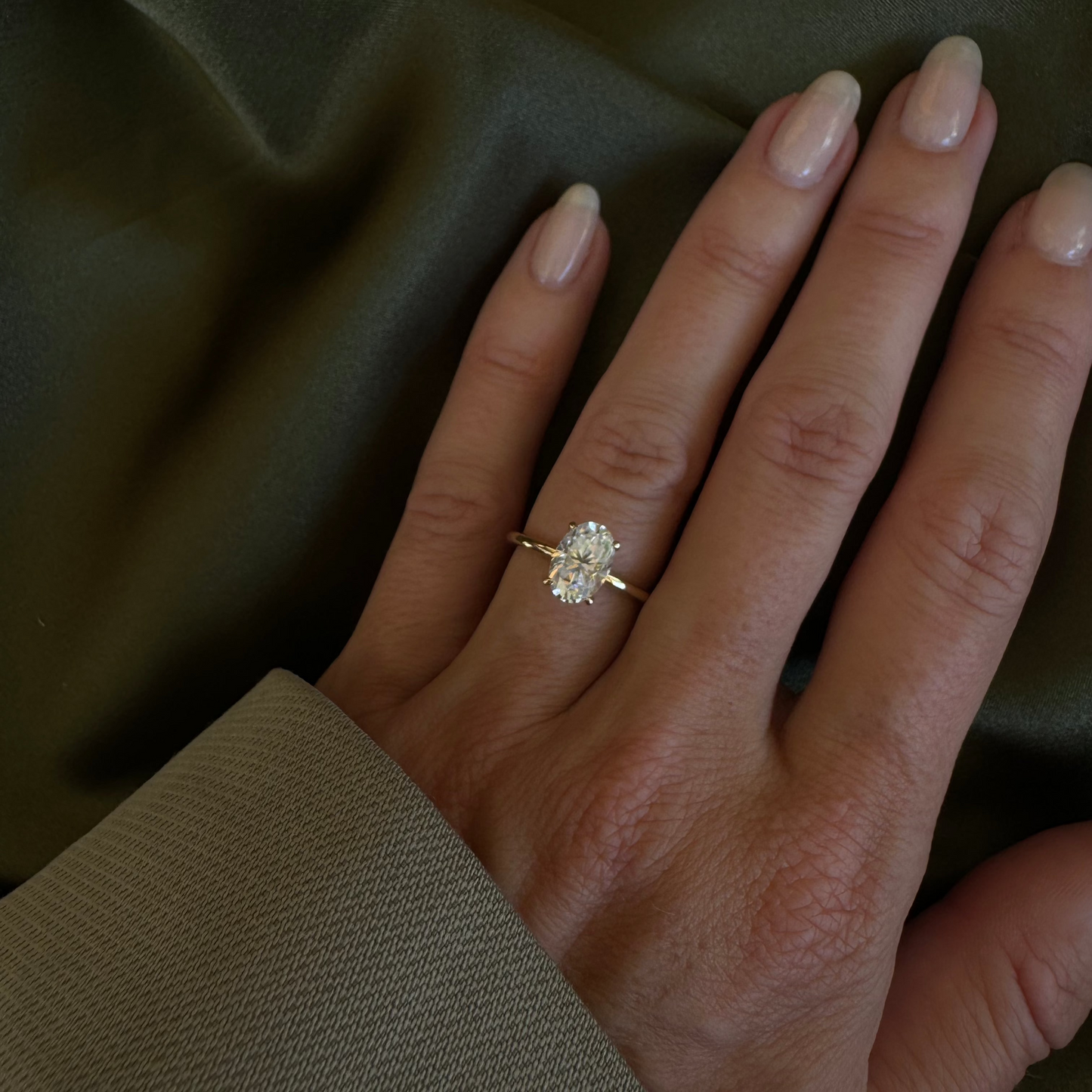 Delilah 1.5ct Oval Solitaire Proposal