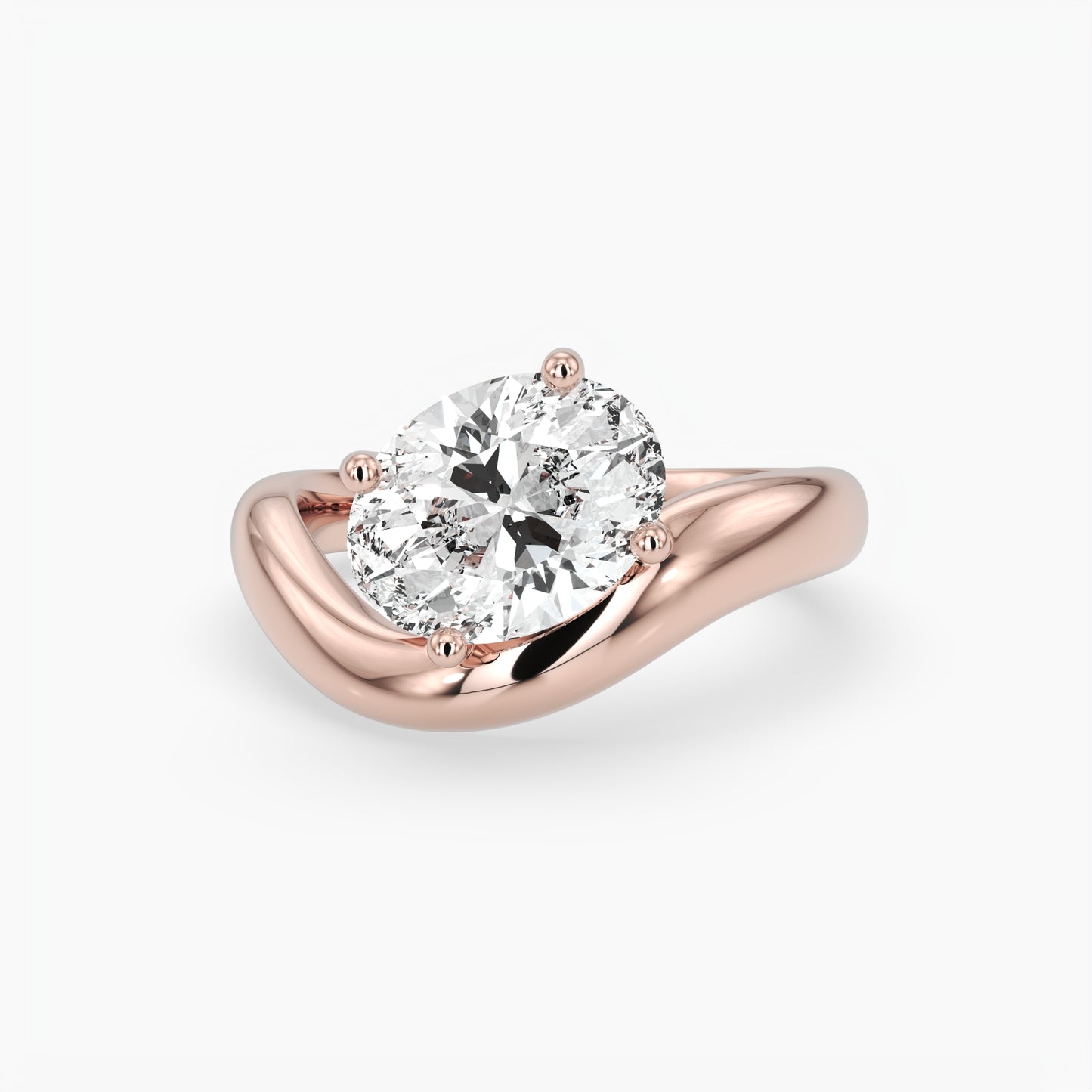 Hazel Oval Solitaire