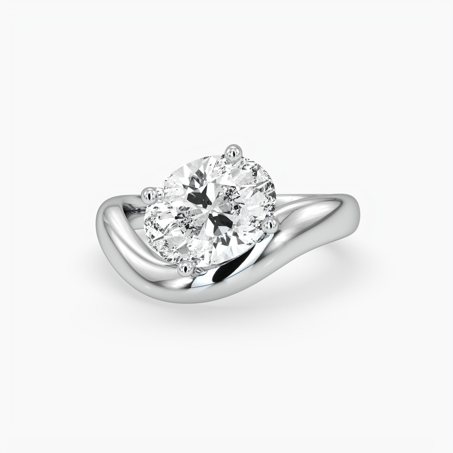 Hazel Oval Solitaire