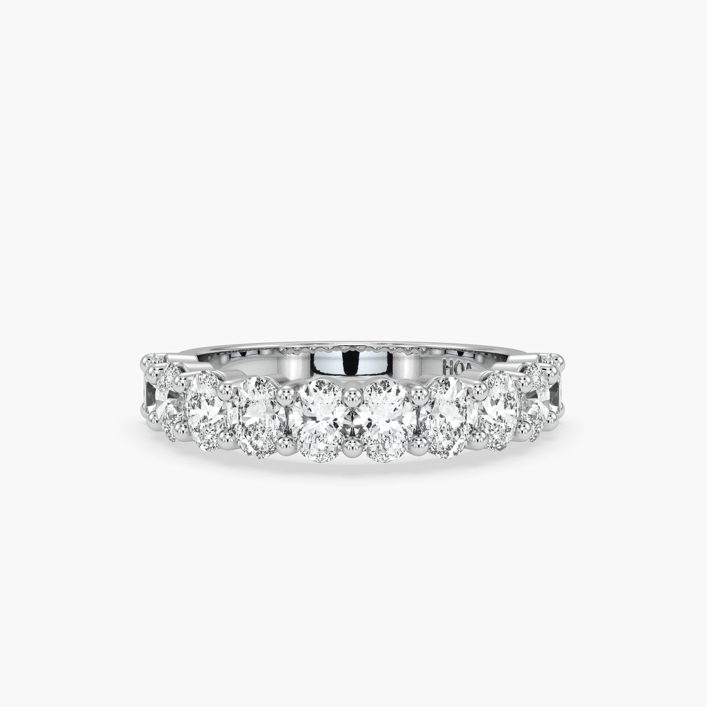 Bowie Oval 1/2 Eternity Band