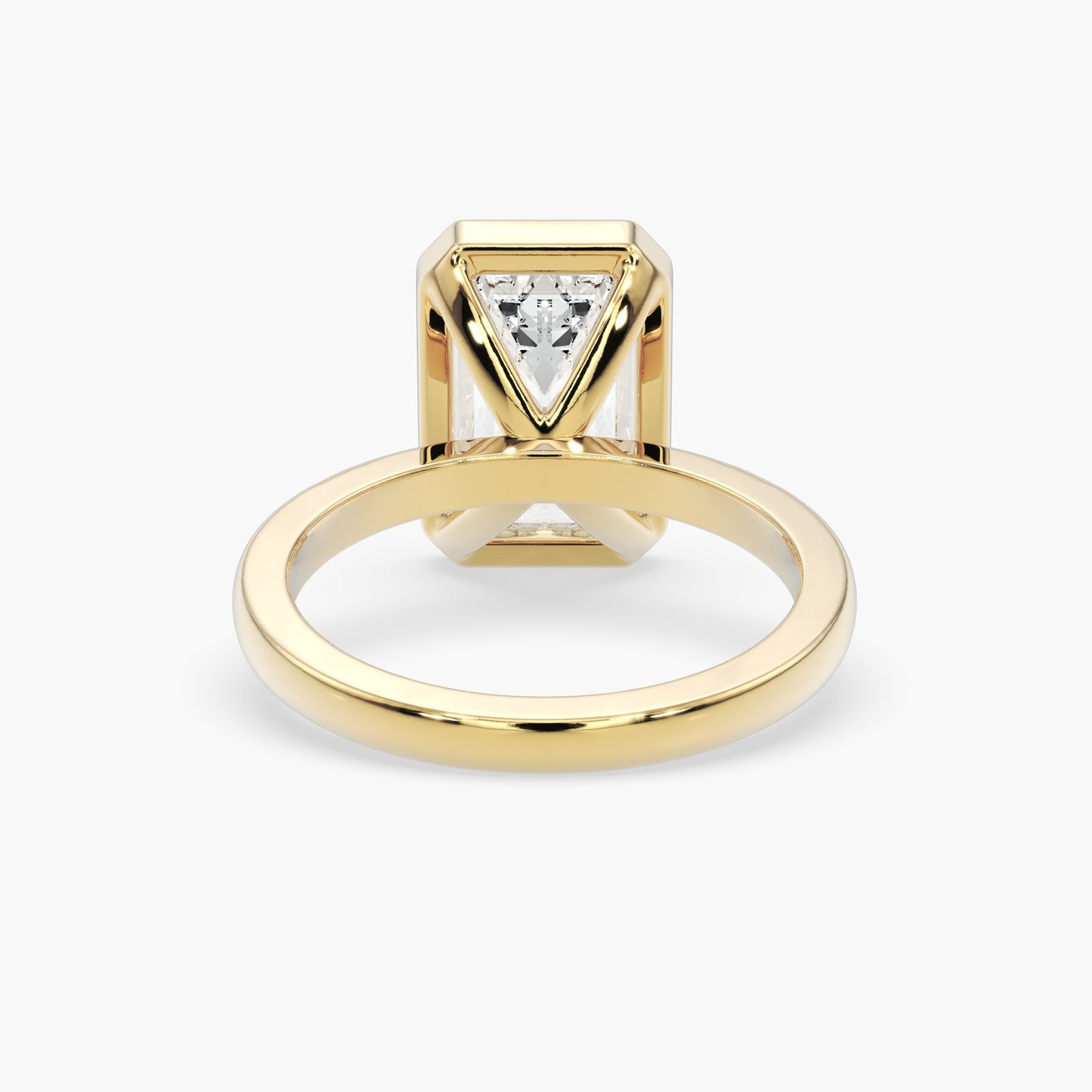 Evelyn Emerald Bezel Solitaire