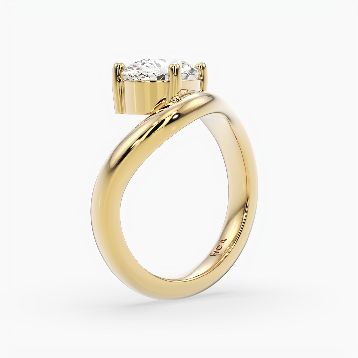 Hazel Oval Solitaire