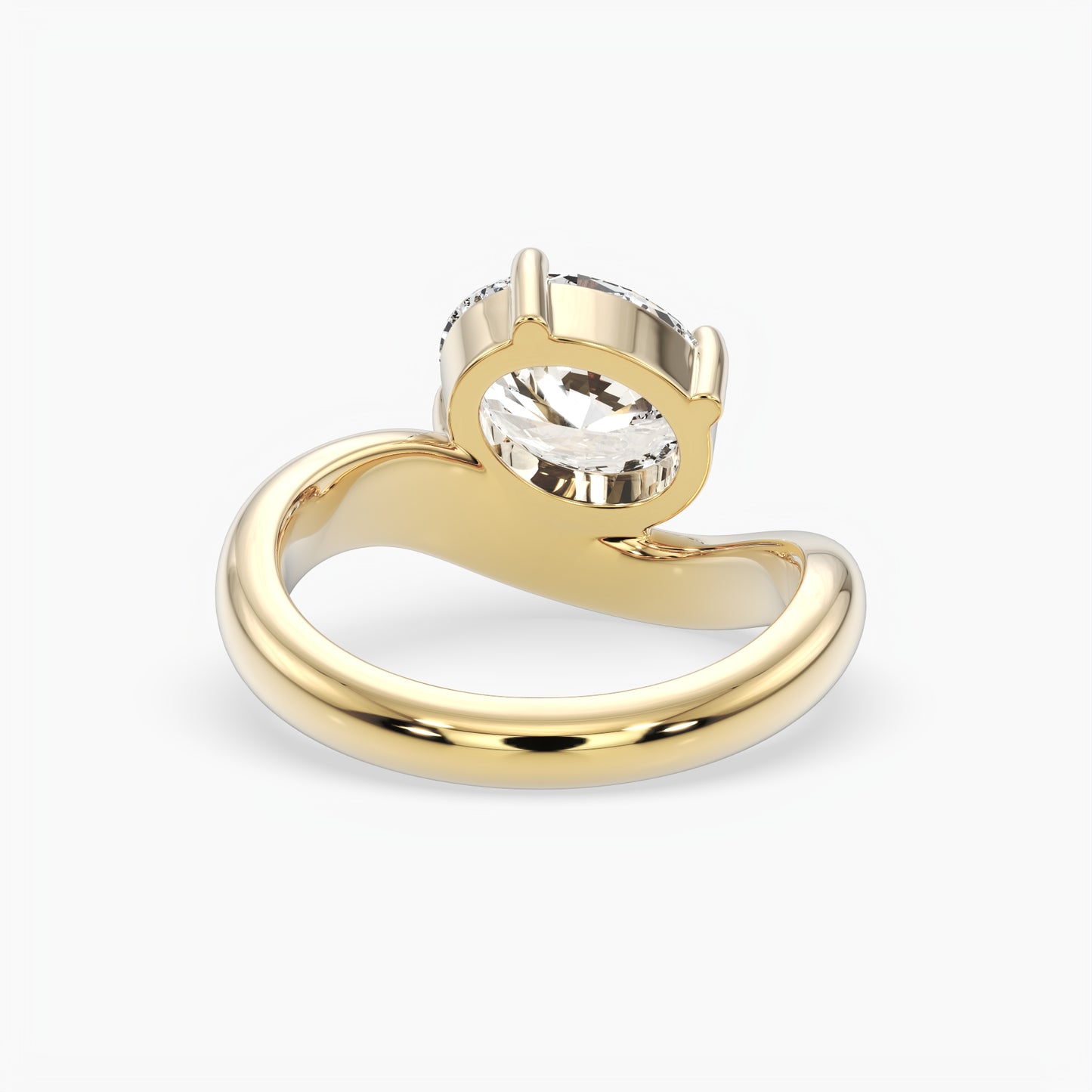Hazel Oval Solitaire