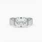 Stevie Elongated Cushion Solitaire