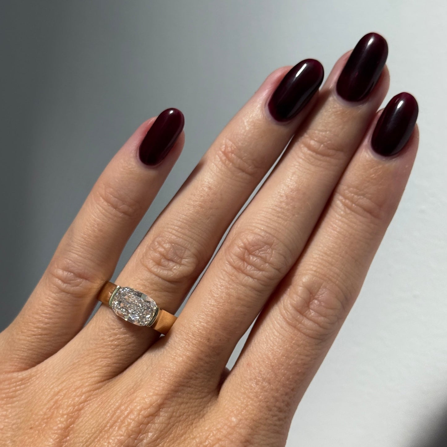 Elongated Cushion Engagement Ring