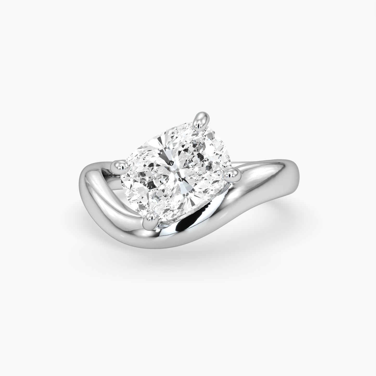 Hazel Cushion Solitaire