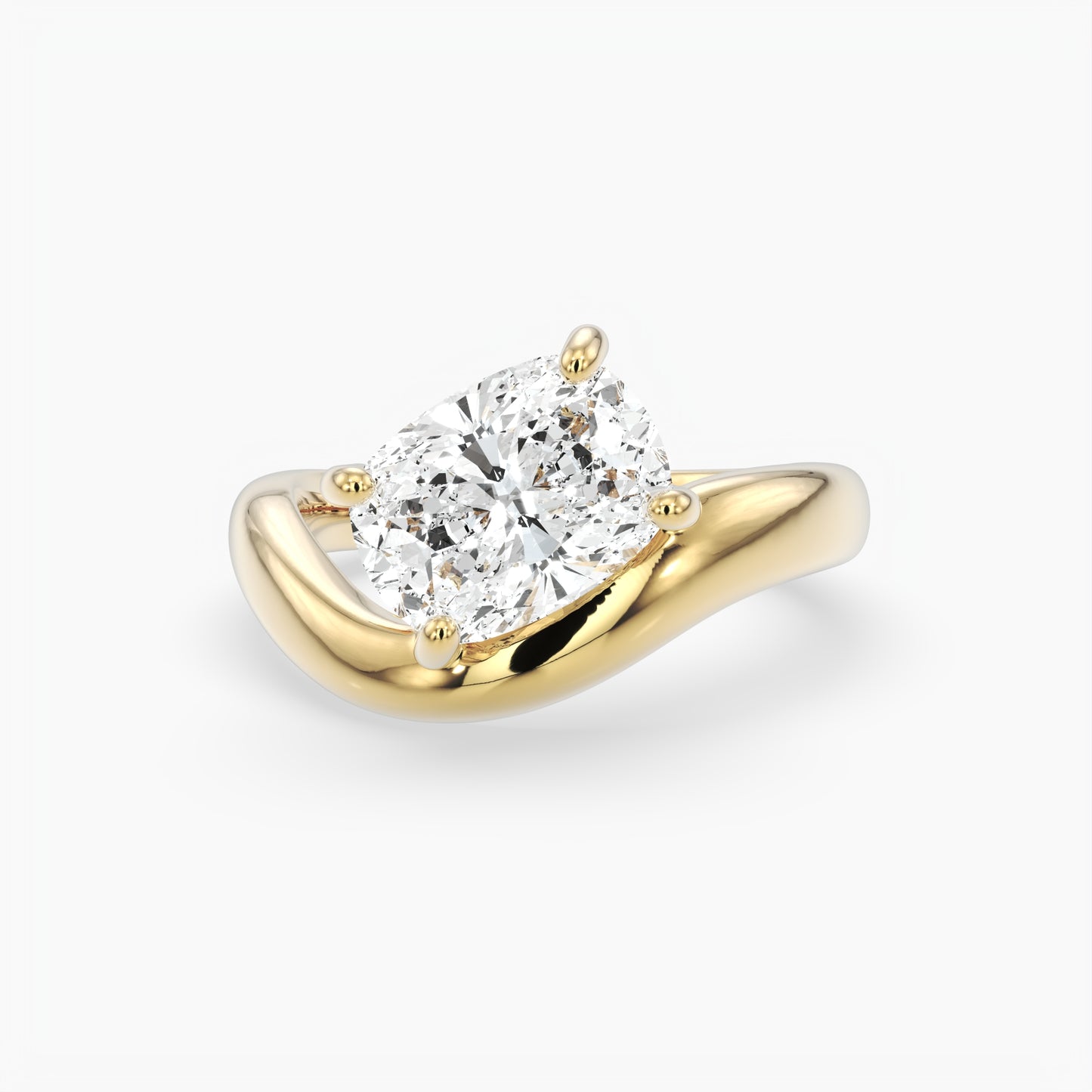 Hazel Cushion Solitaire