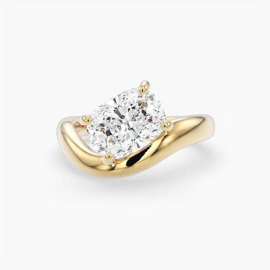 Hazel Cushion Solitaire