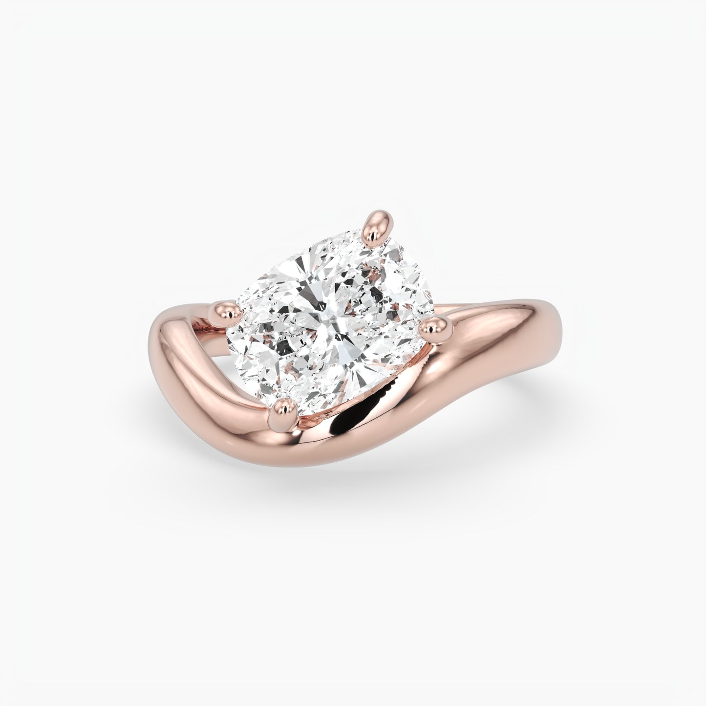 Hazel Cushion Solitaire