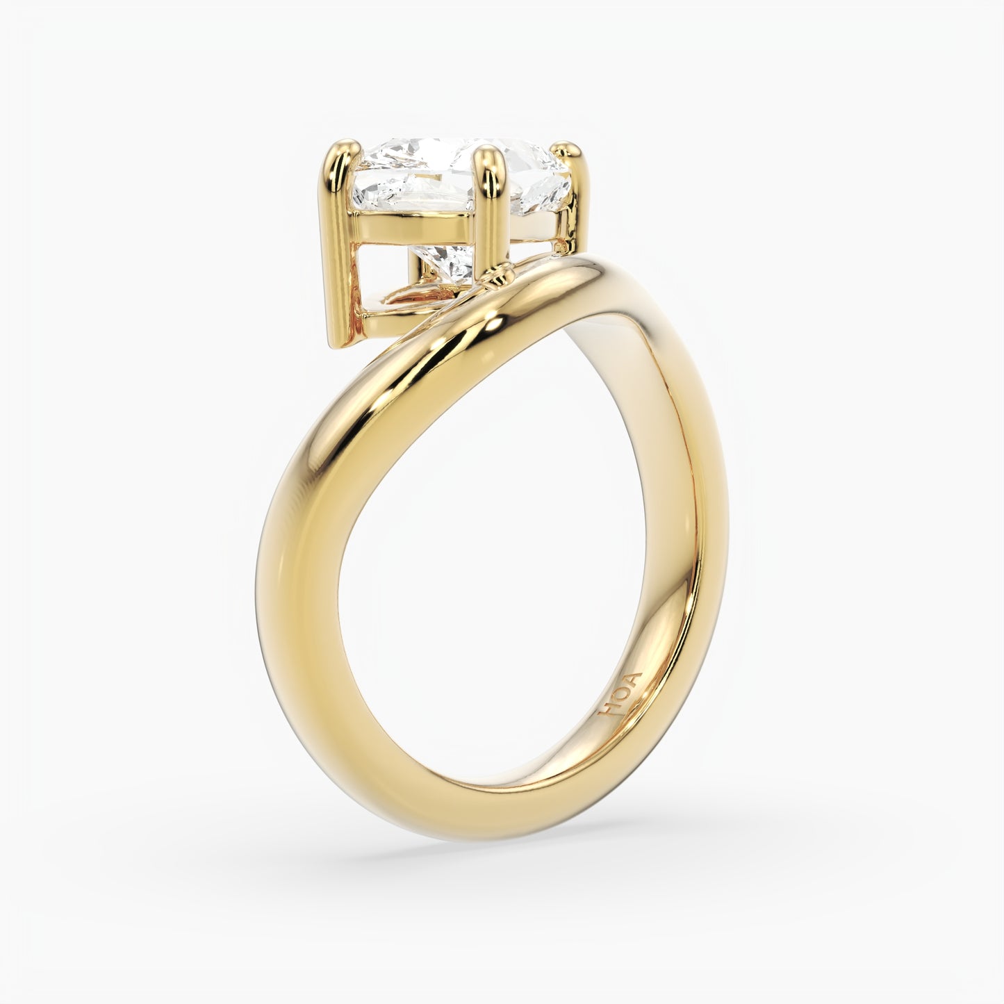 Hazel Cushion Solitaire