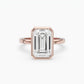 Evelyn Emerald Bezel Solitaire