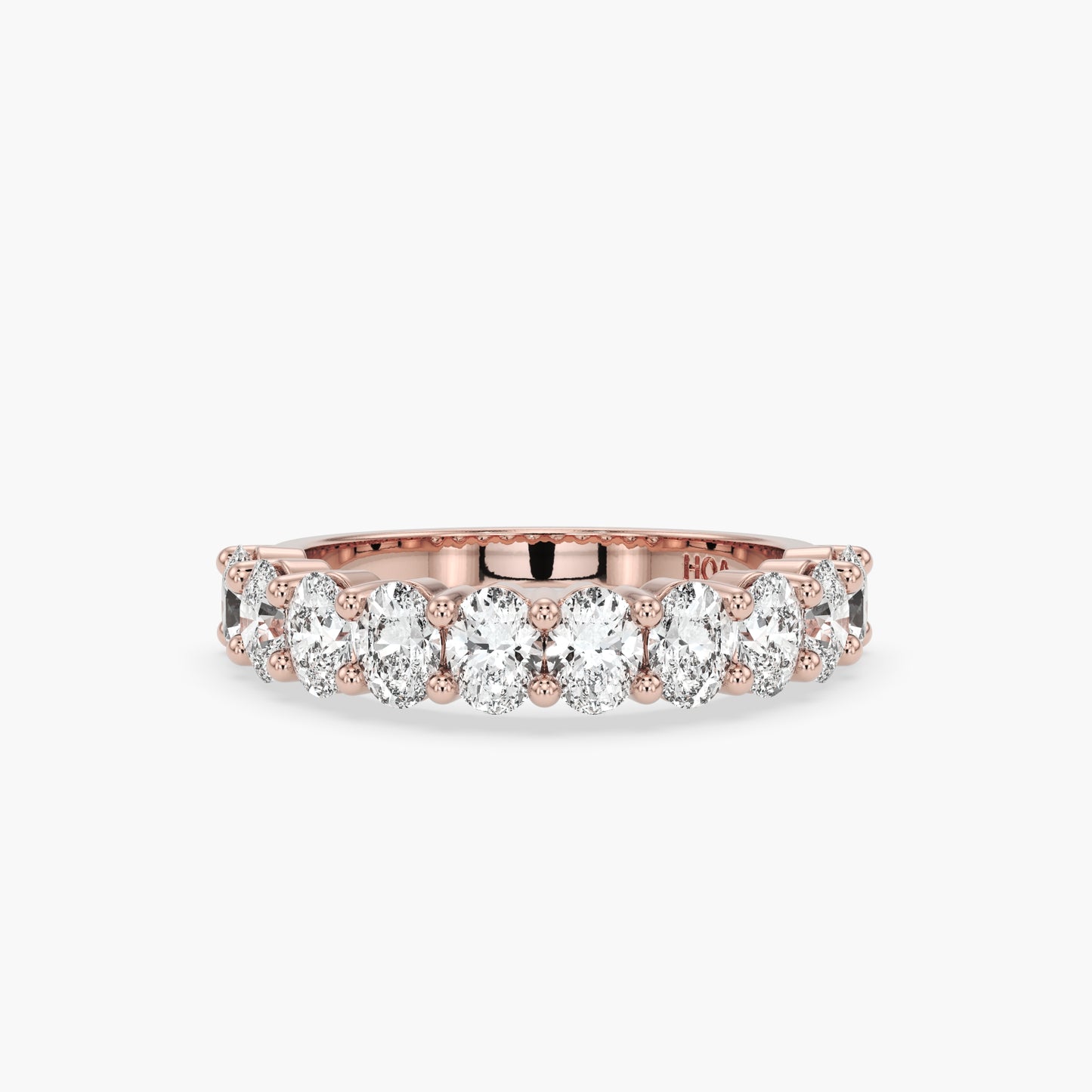 Bowie Oval 1/2 Eternity Band