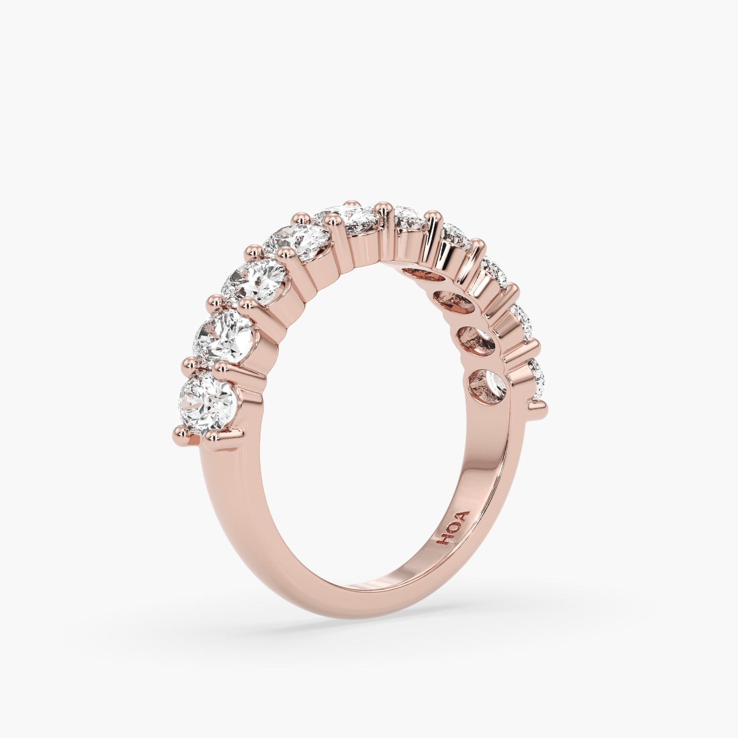 Bowie Oval 1/2 Eternity Band