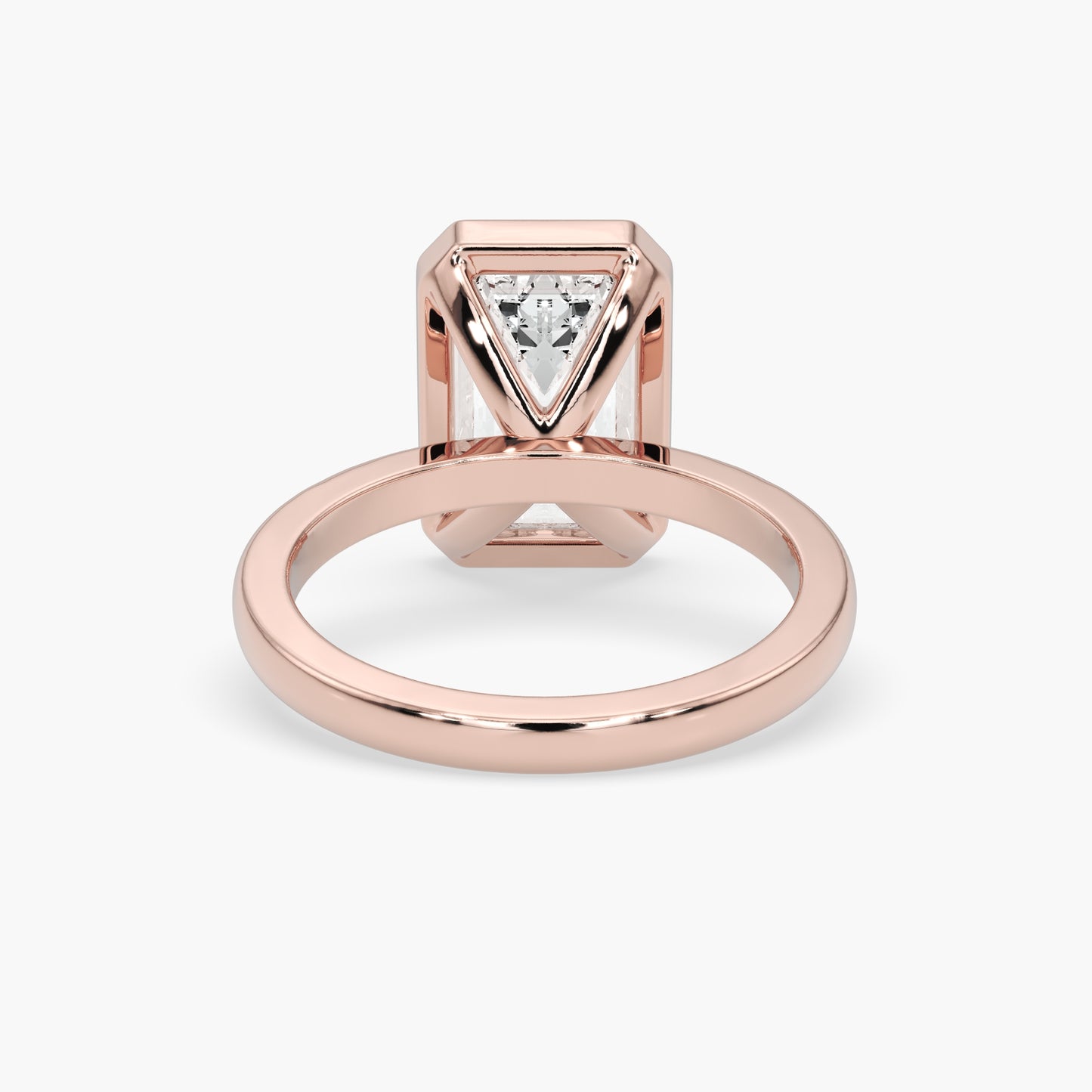 Evelyn Emerald Bezel Solitaire