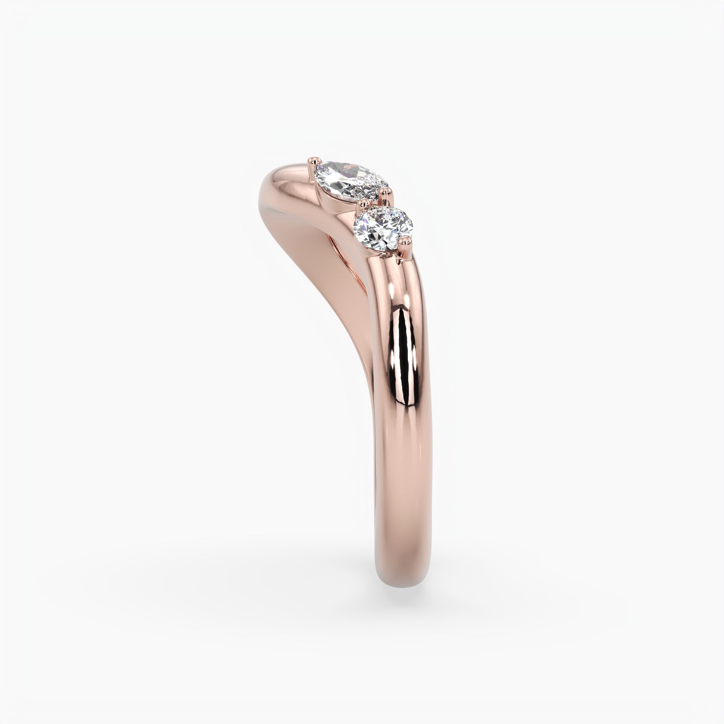 Hazel Wave Diamond Band