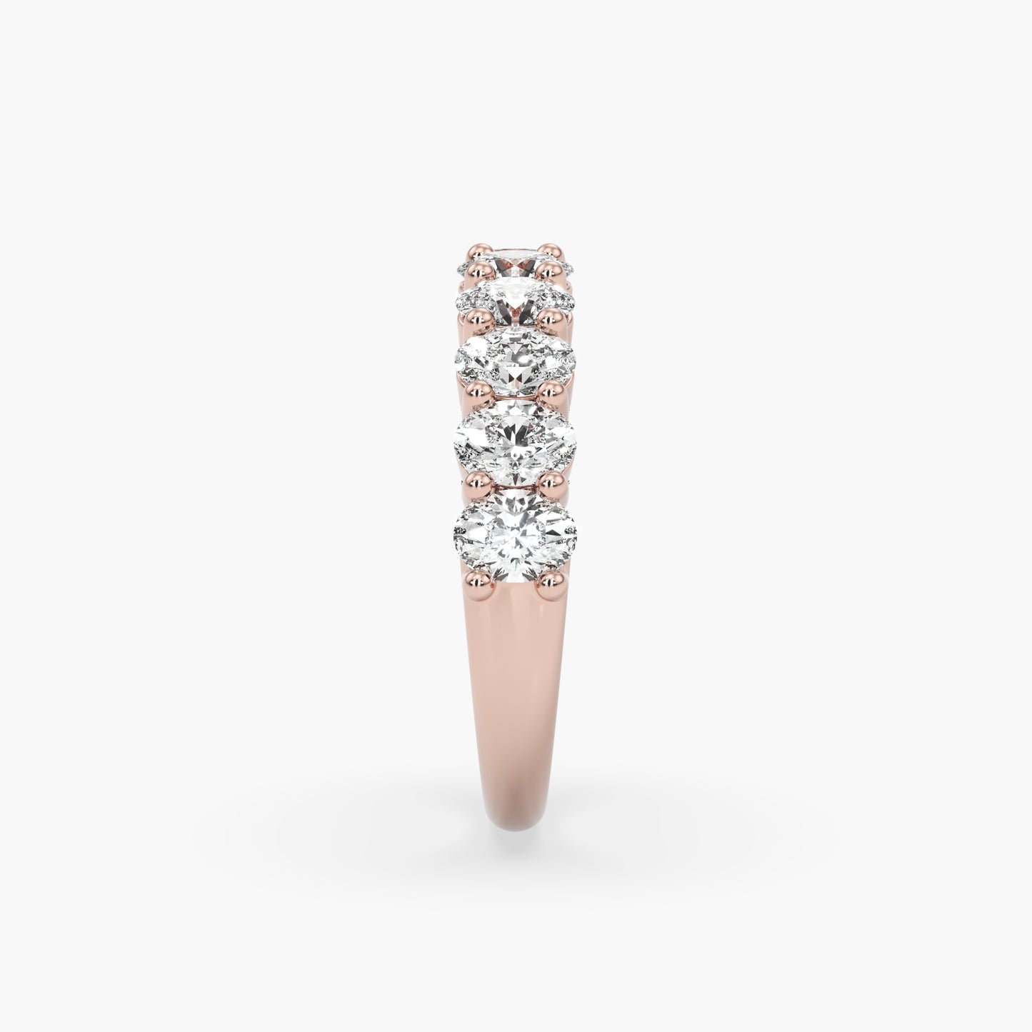 Bowie Oval 1/2 Eternity Band