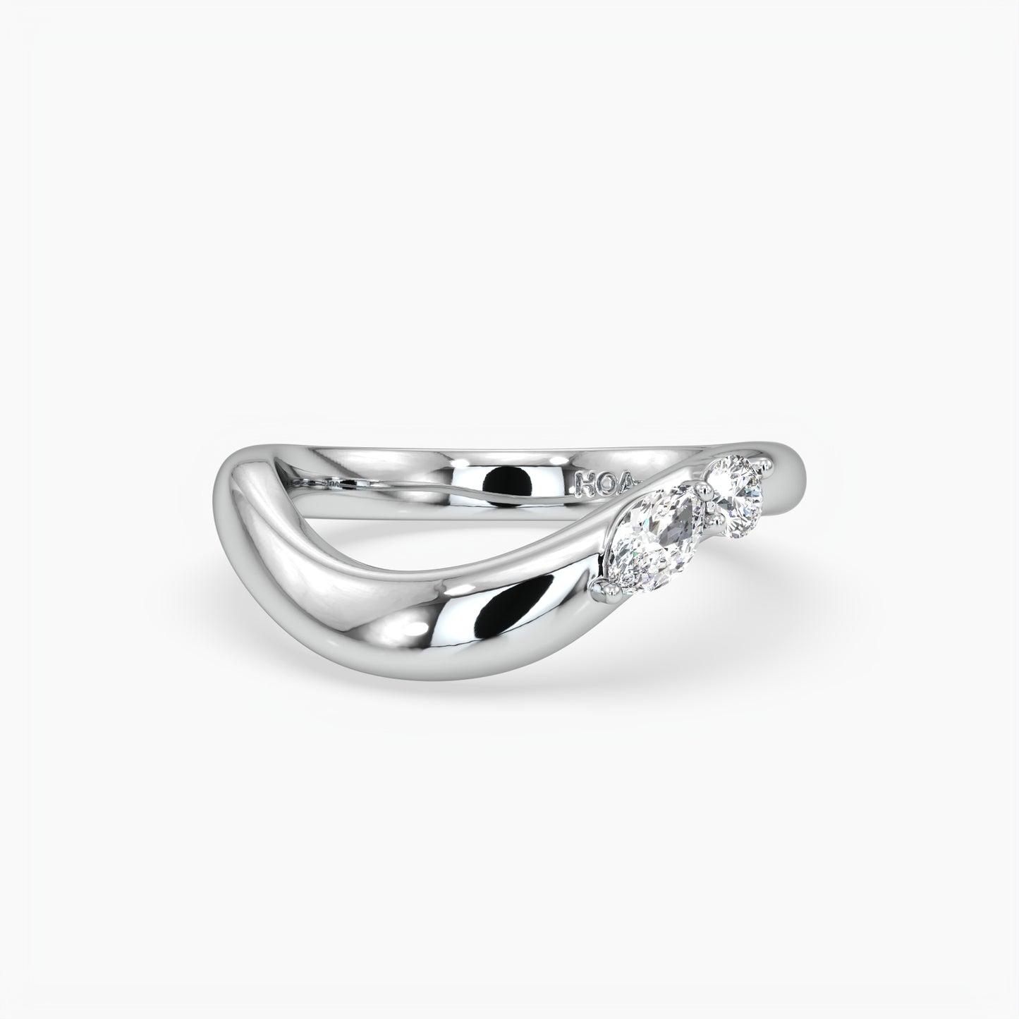 Hazel Wave Diamond Band