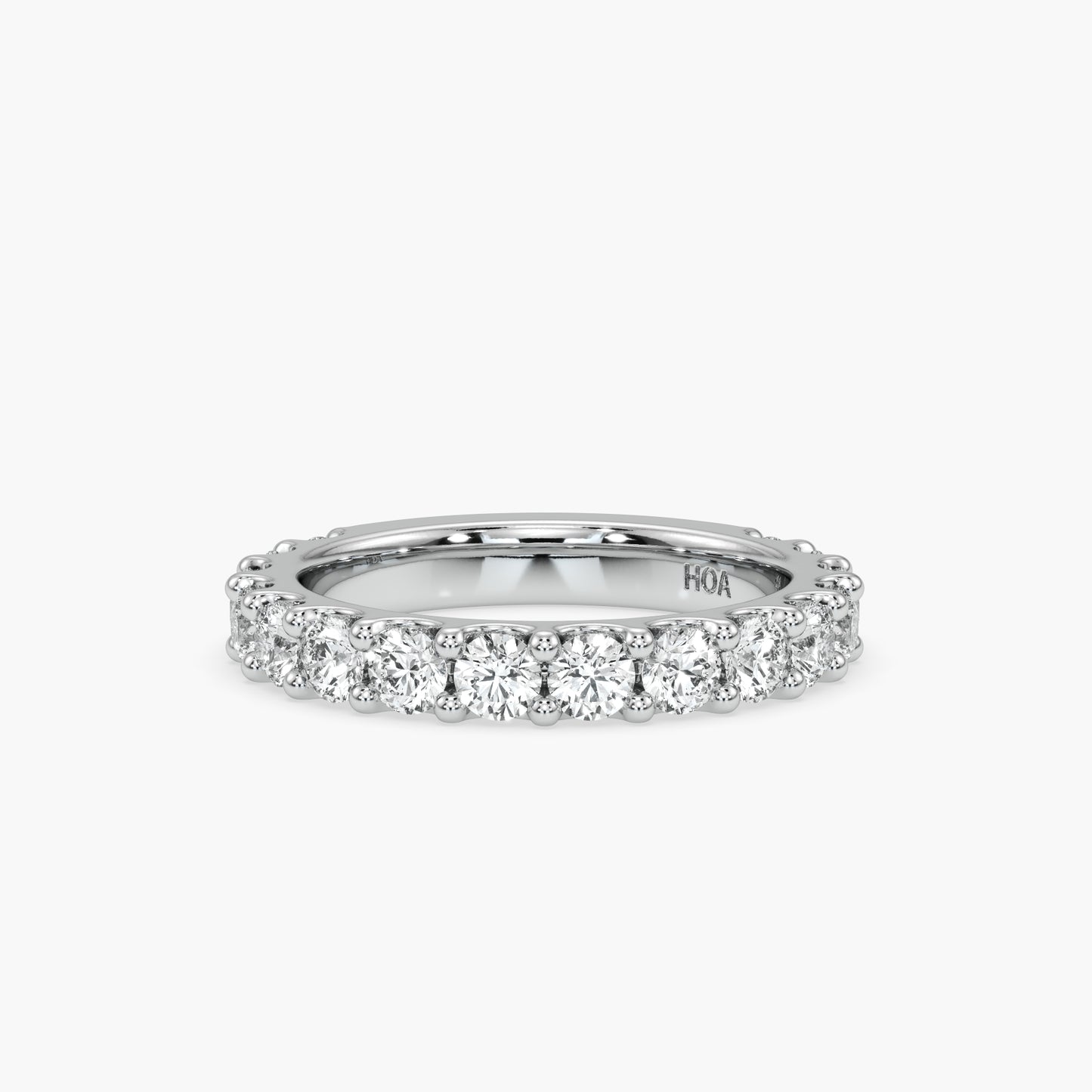 Luna Round 3/4 Eternity Band