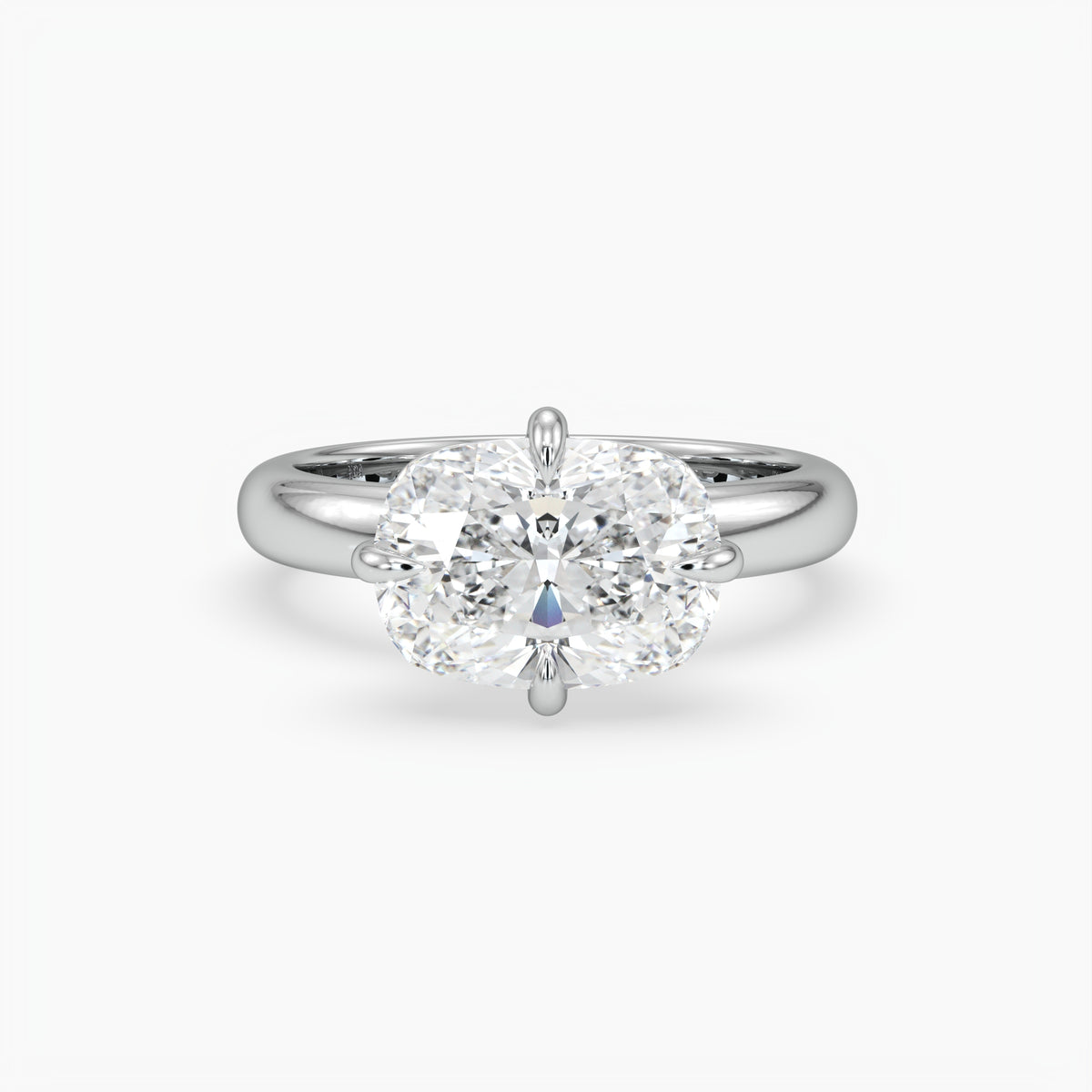 Lottie Elongated Cushion Solitaire