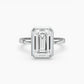 Evelyn Emerald Bezel Solitaire