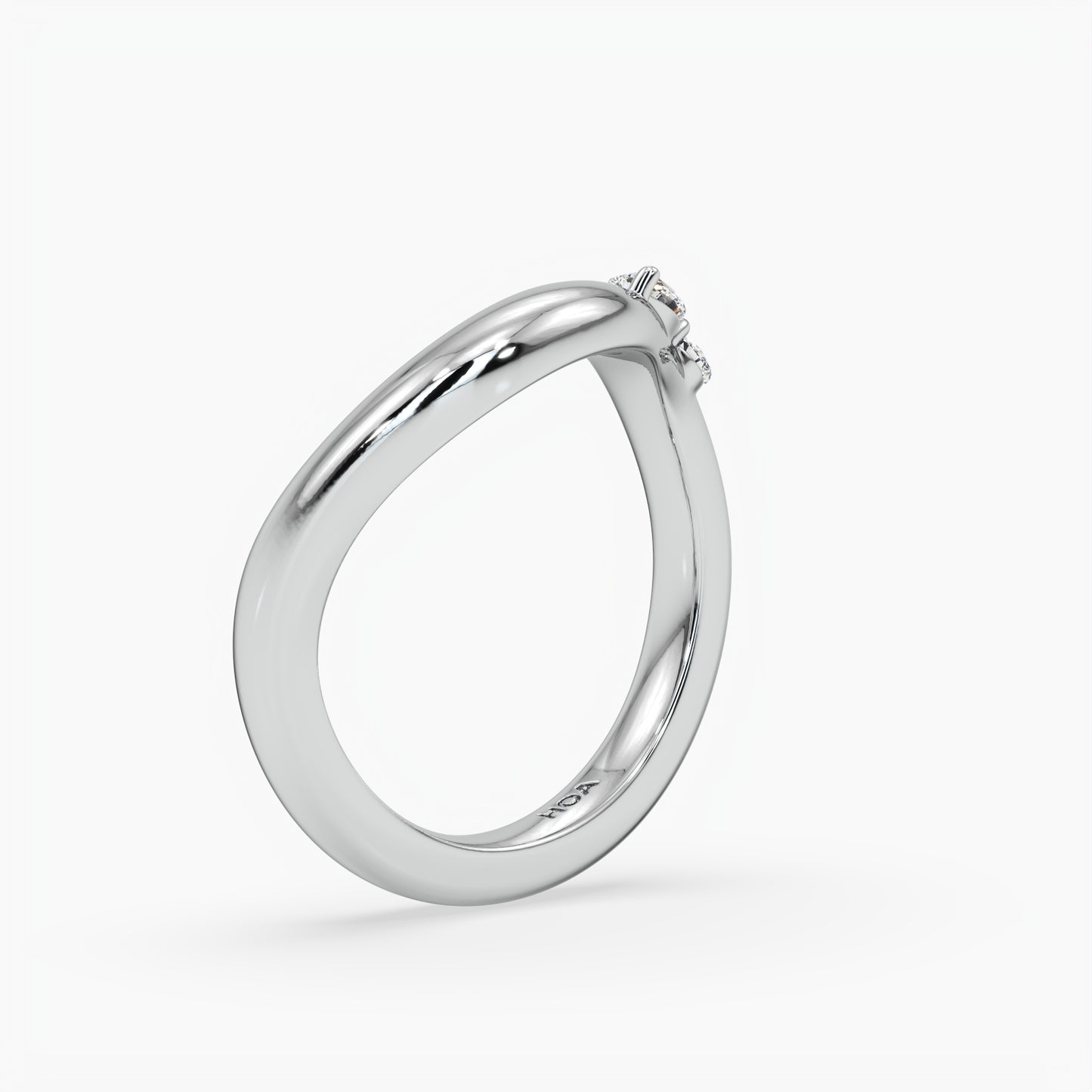 Hazel Wave Diamond Band