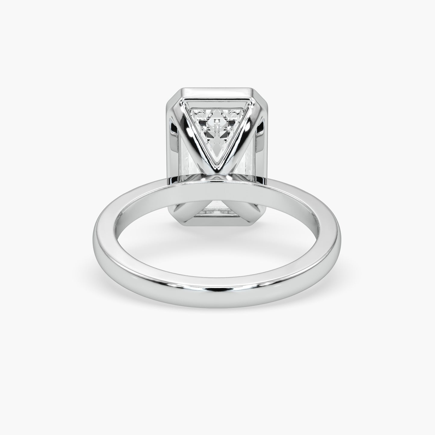 Evelyn Emerald Bezel Solitaire