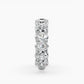 Oval Bezel 3/4 Eternity Band