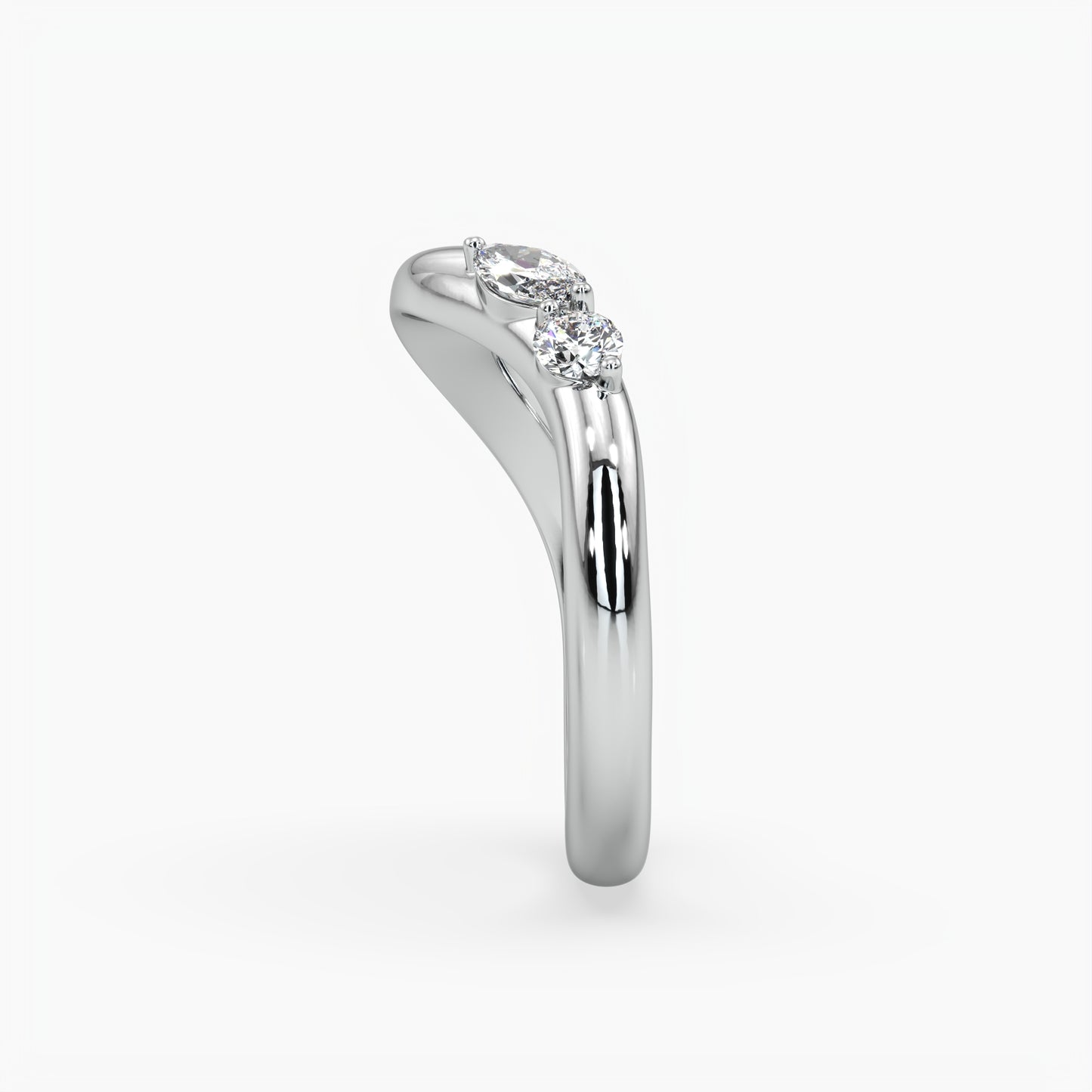 Hazel Wave Diamond Band