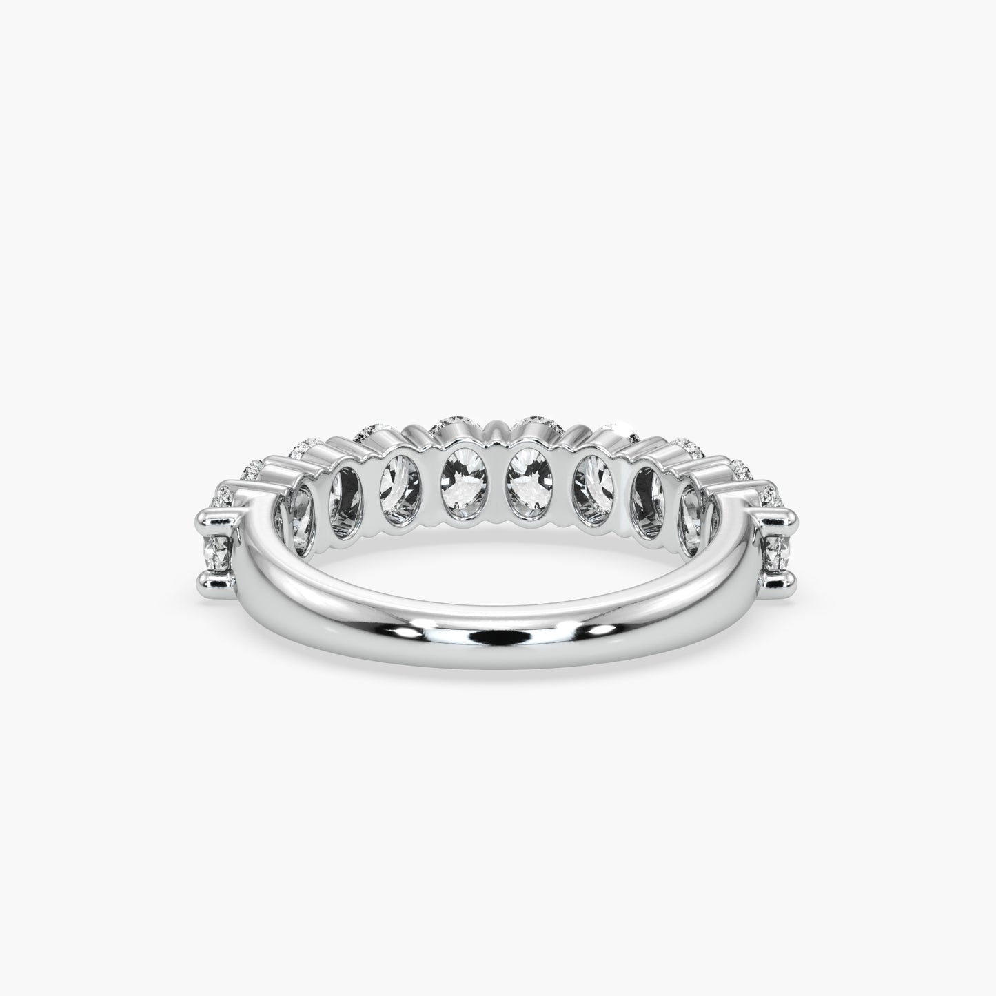 Bowie Oval 1/2 Eternity Band
