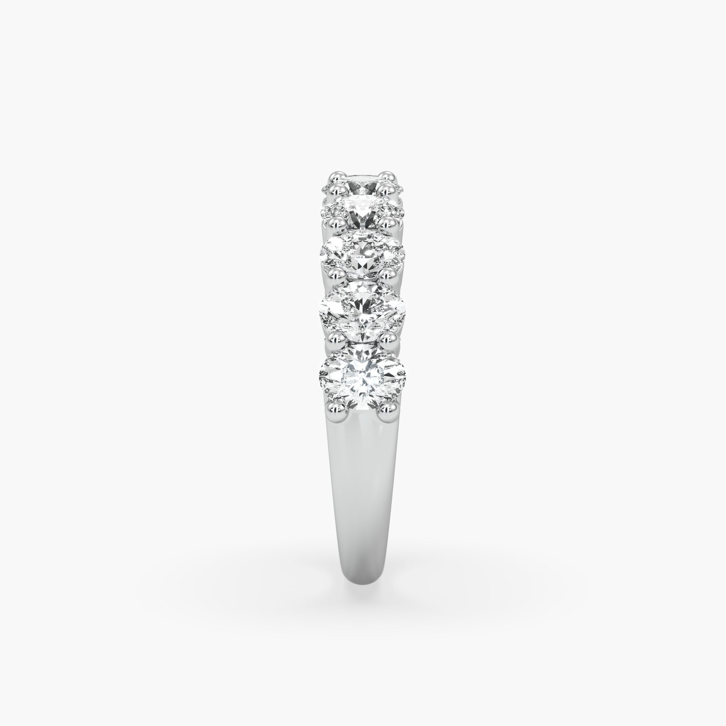Bowie Oval 1/2 Eternity Band