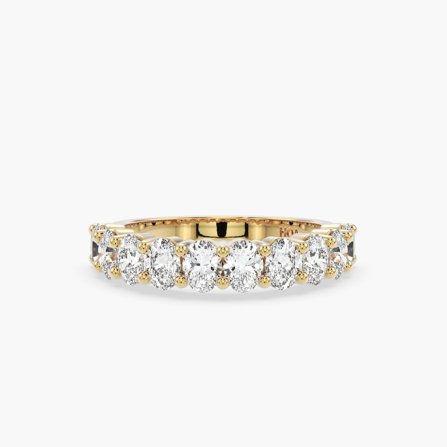 Bowie Oval 1/2 Eternity Band