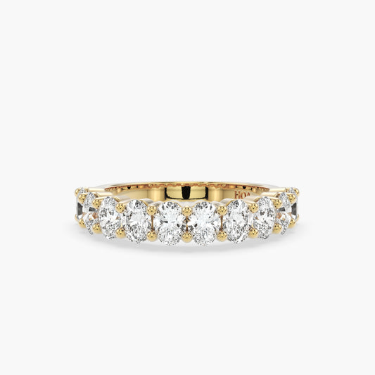 Bowie Oval 1/2 Eternity Band