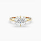 Lottie Elongated Cushion Solitaire