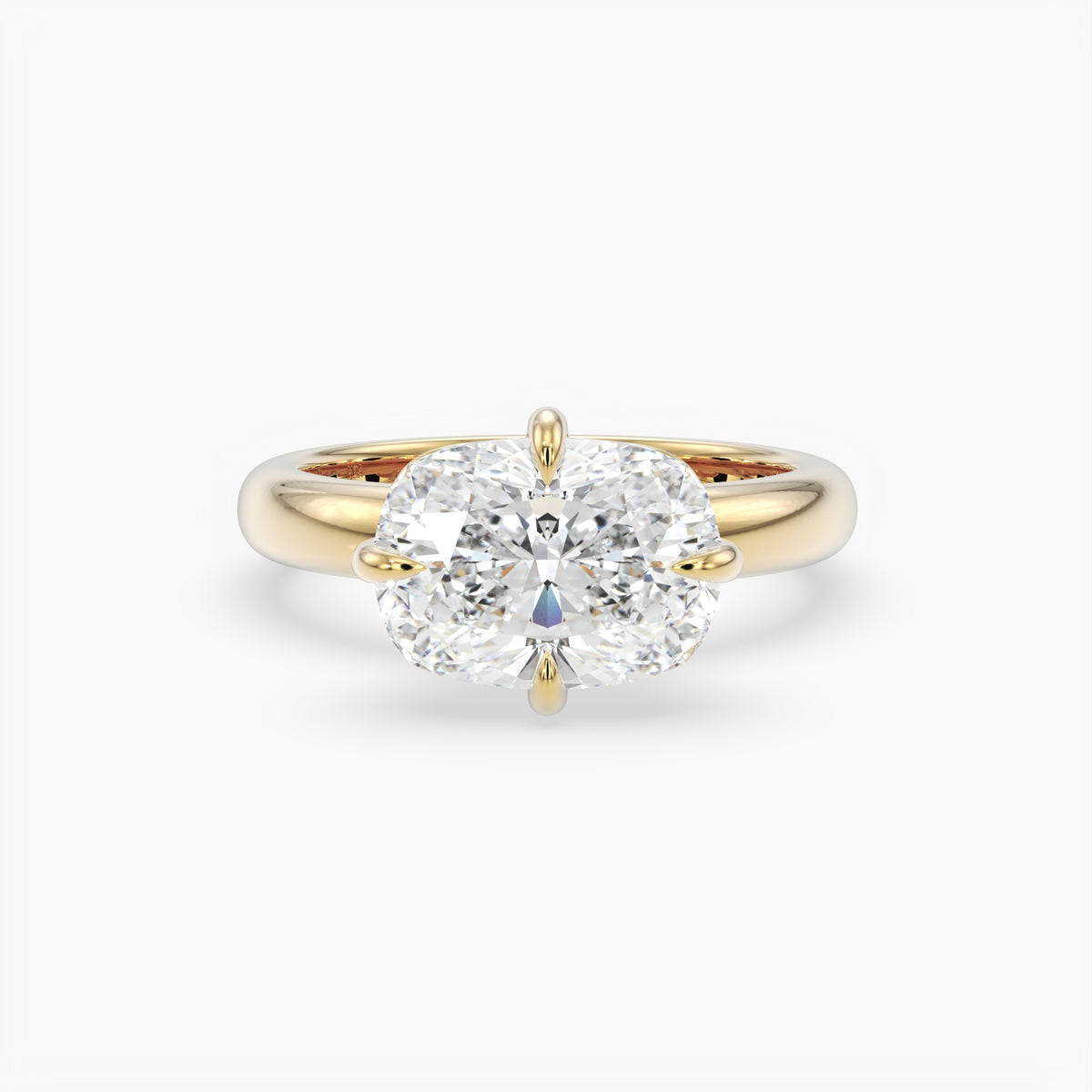 Lottie Elongated Cushion Solitaire