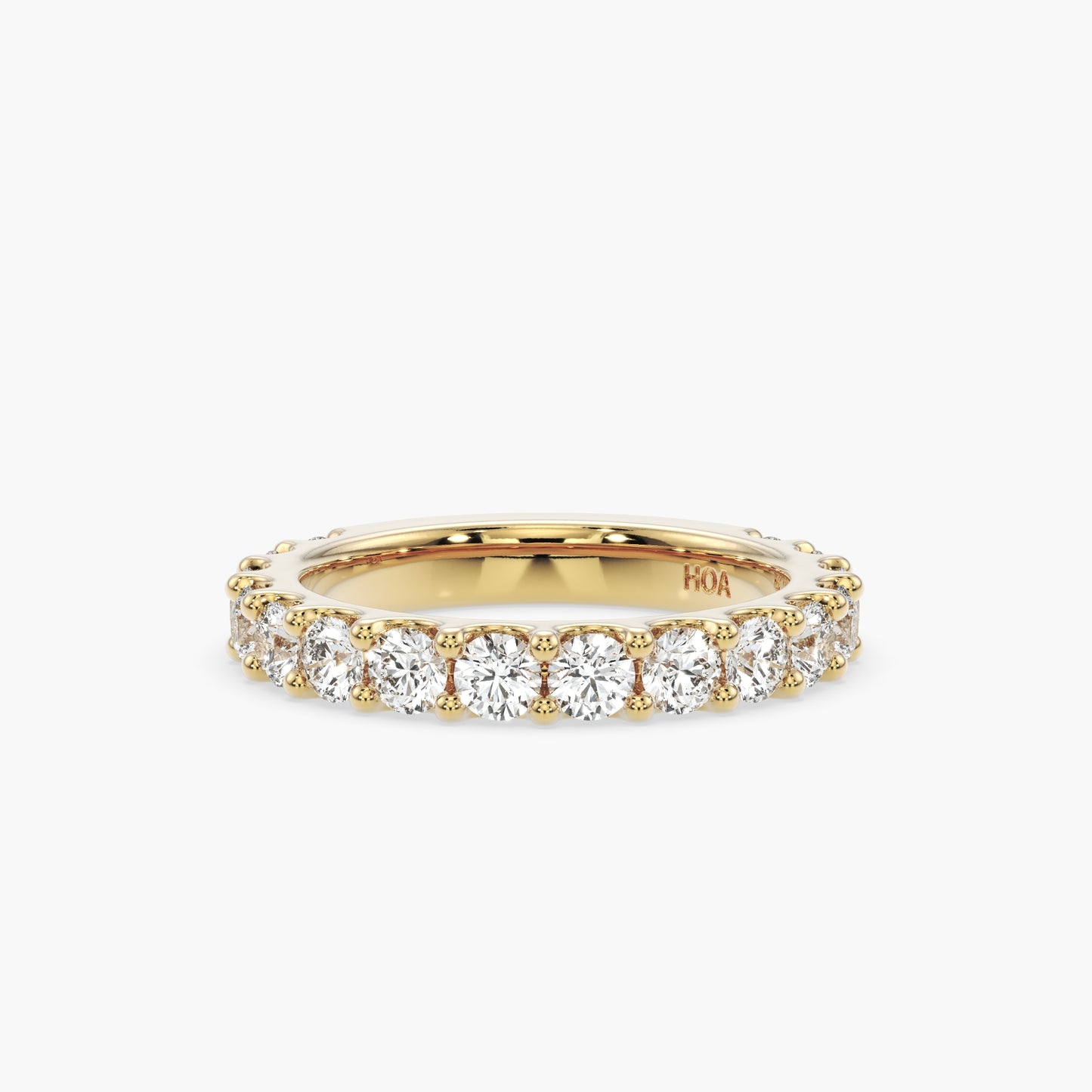 Luna Round 3/4 Eternity Band