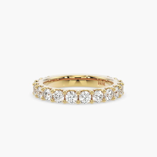 Luna Round 3/4 Eternity Band