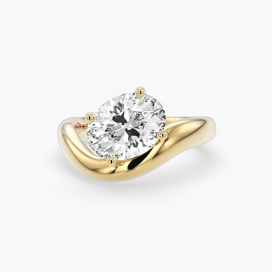 Hazel Oval Solitaire