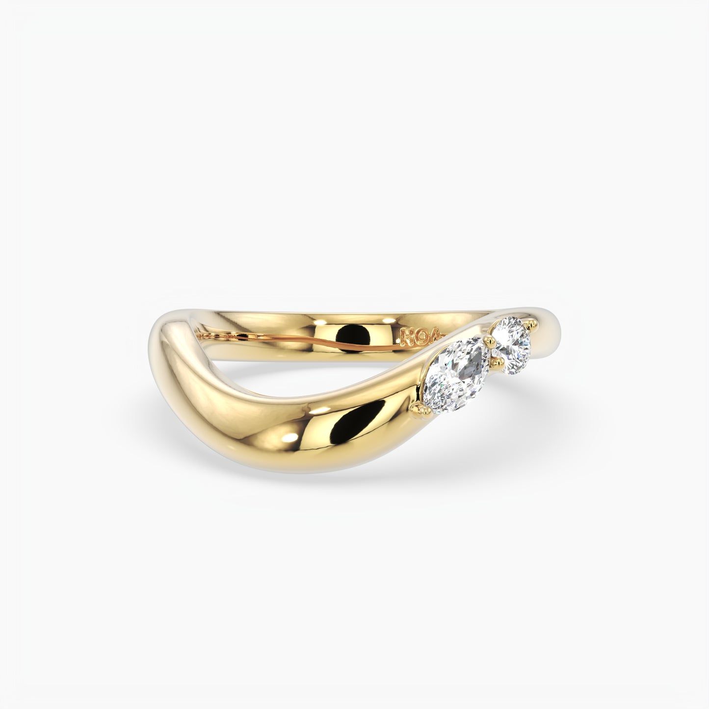 Hazel Wave Diamond Band