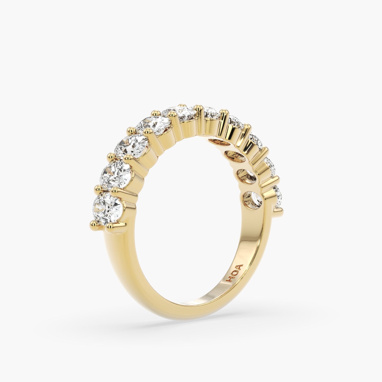 Bowie Oval 1/2 Eternity Band