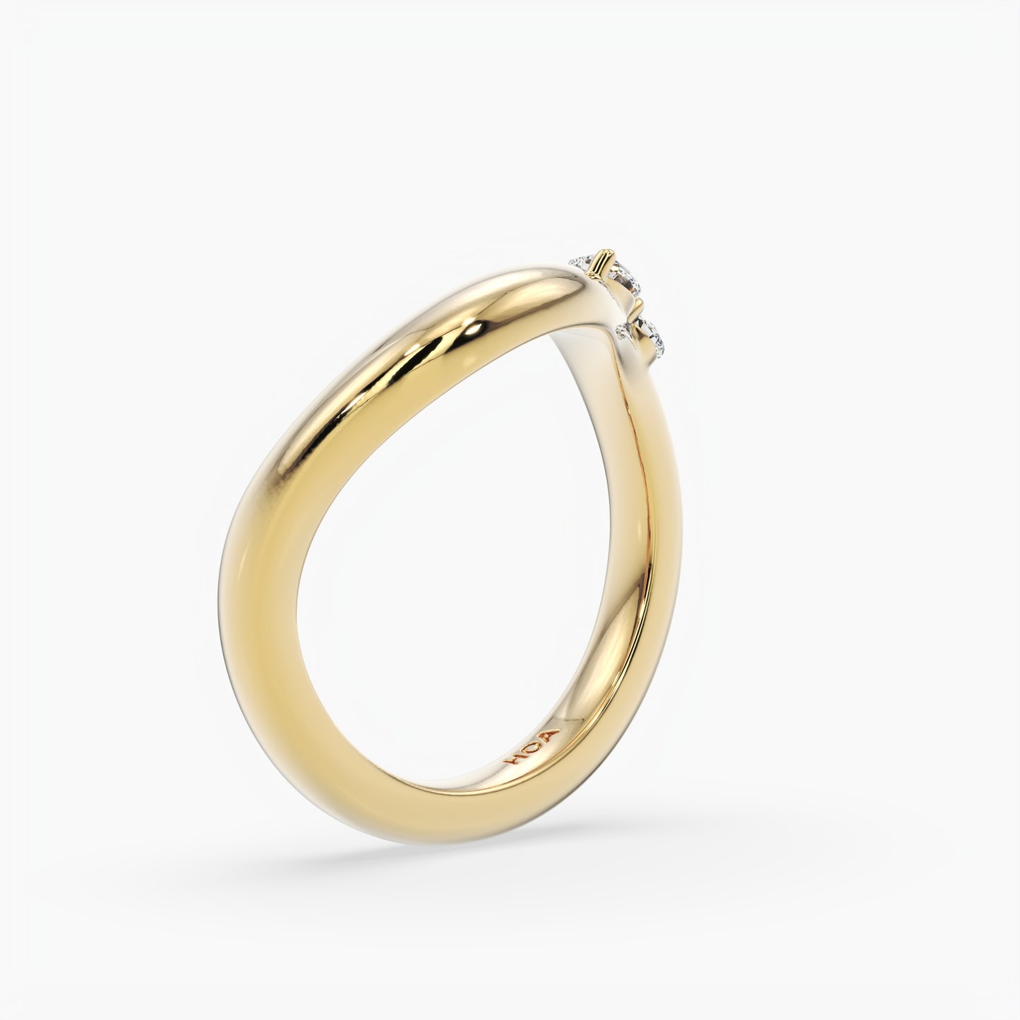 Hazel Wave Diamond Band
