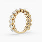 Oval Bezel 3/4 Eternity Band