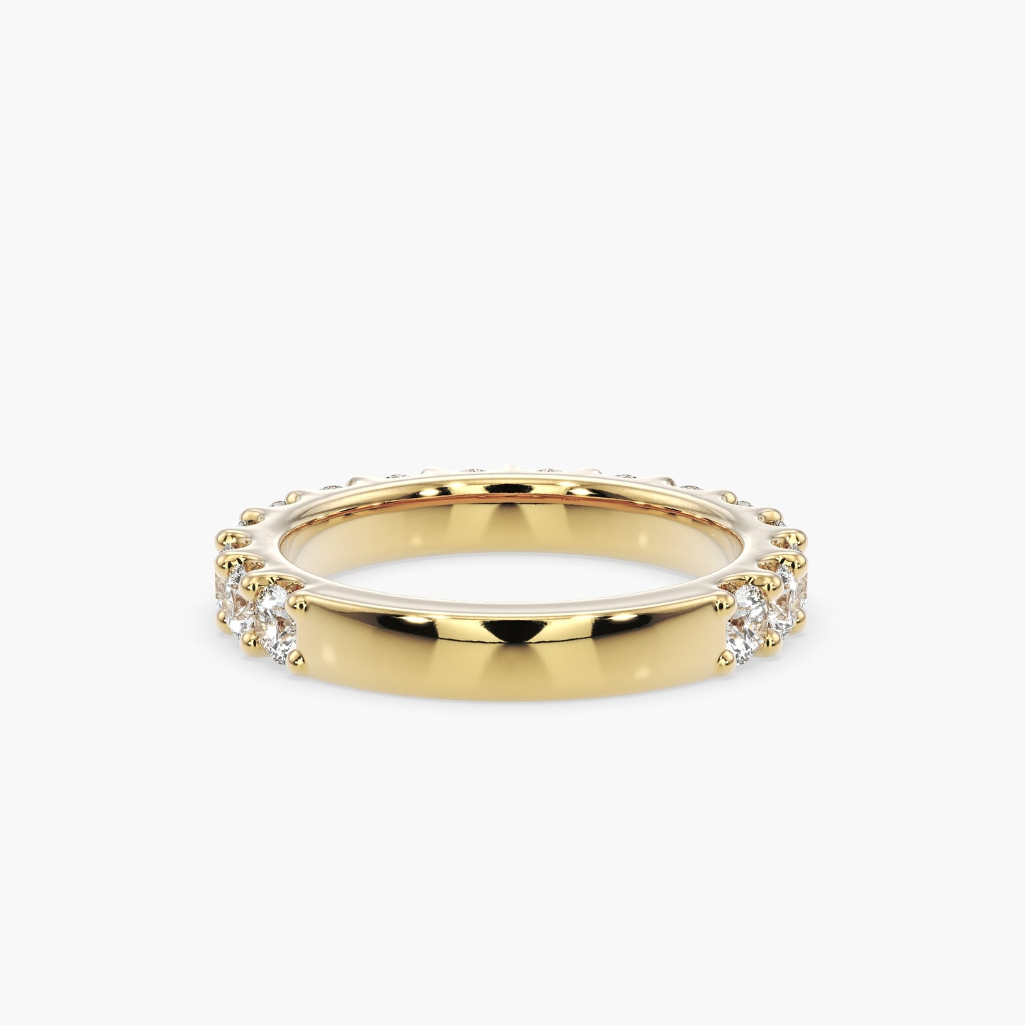 Luna Round 3/4 Eternity Band