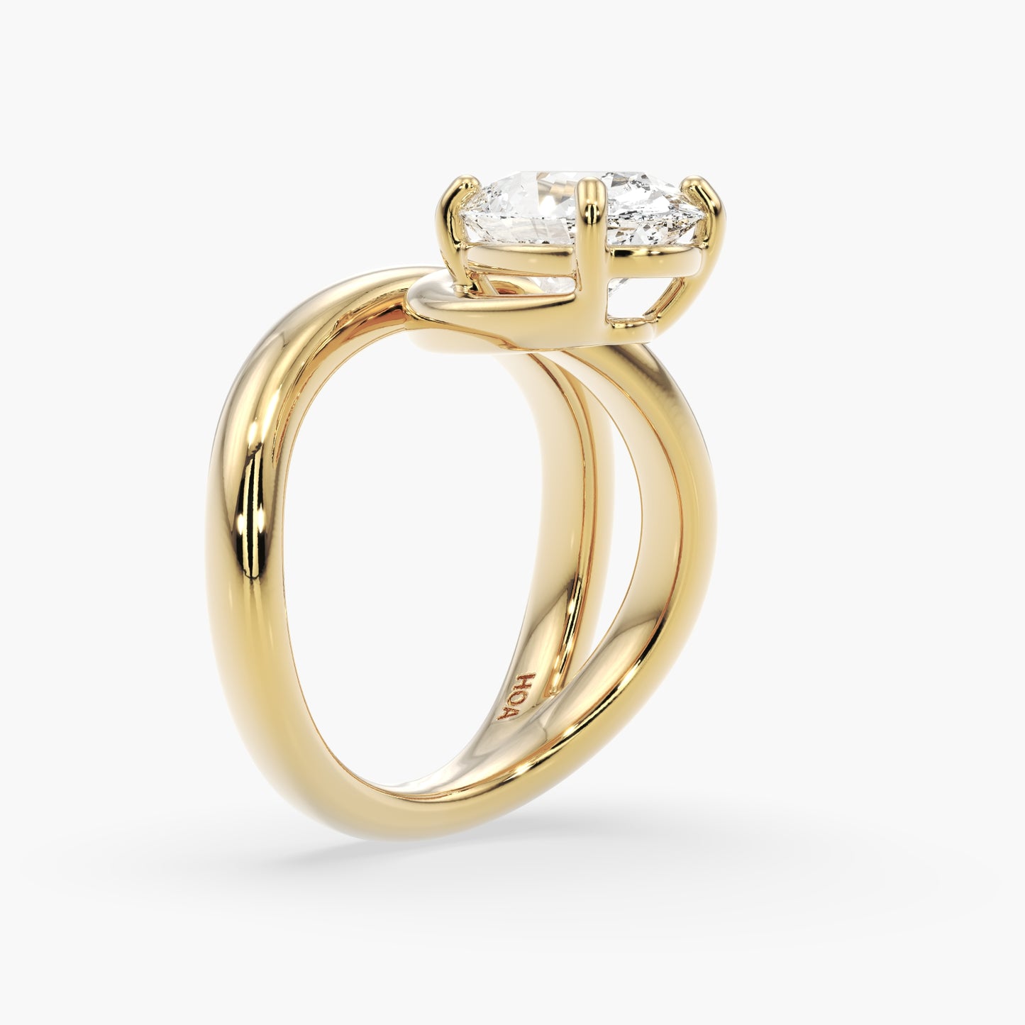 August Oval Solitaire