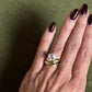 Hazel Wave Band Diamond Inlay
